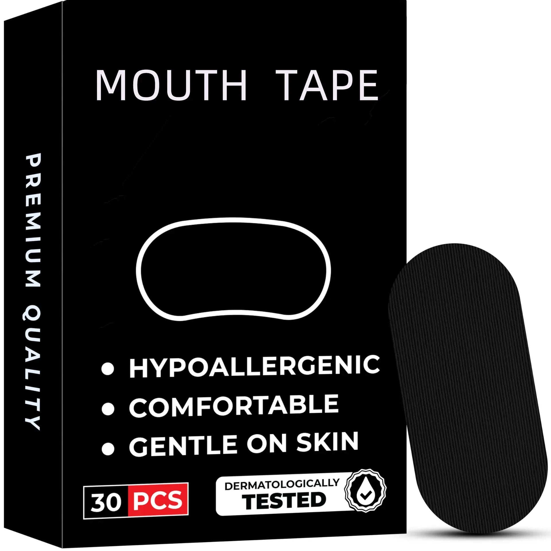 30Pcs Mouth Tape Sleeping Keep Mouth Close Prevent Snoring Gentle Sleep Strip for Home Travel Mouth Tape Mouth Tape for Sleeping